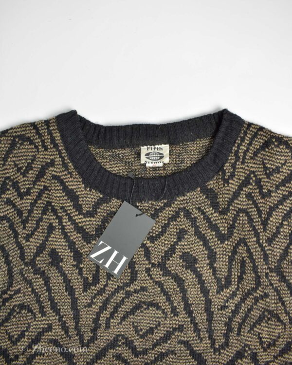 بافت وینتیج قهوه ای مشکی Fifth