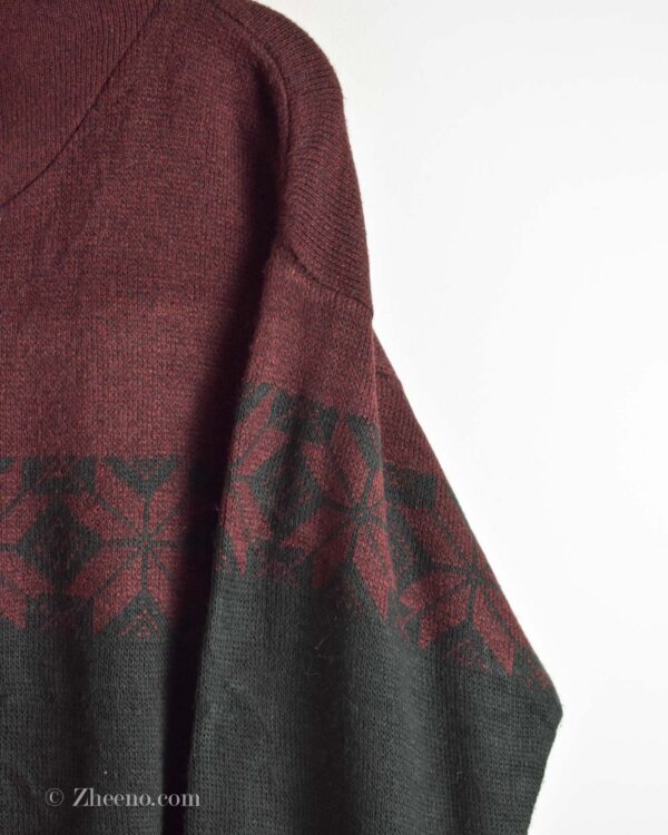 نیم زیپ وینیتیج دورنگ T