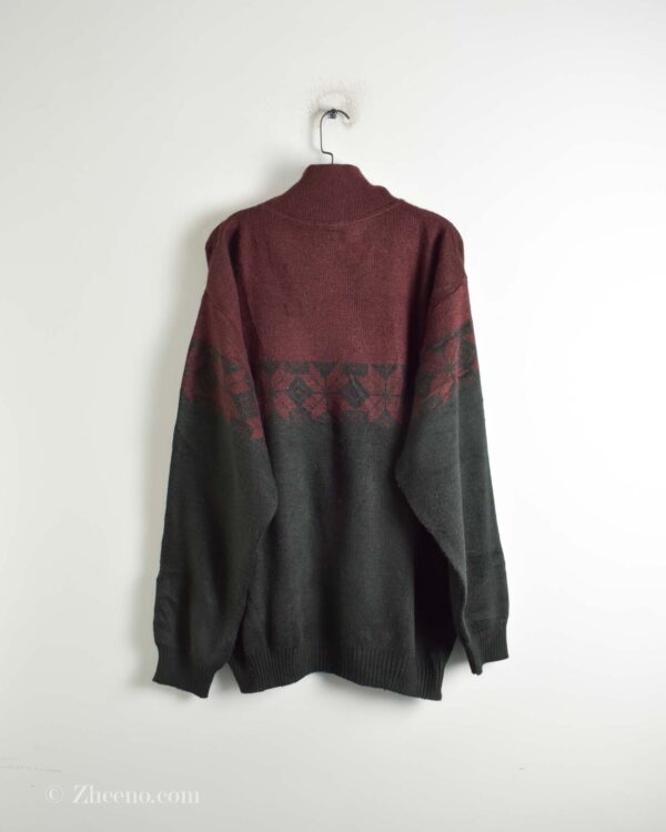 نیم زیپ وینیتیج دورنگ T