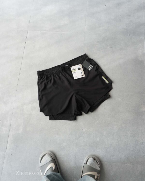 شلوارک دولایه مشکی Crivit