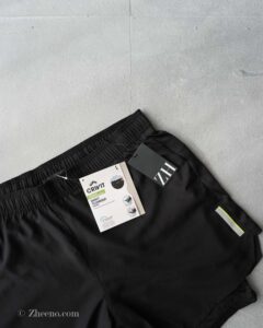 شلوارک دولایه مشکی Crivit