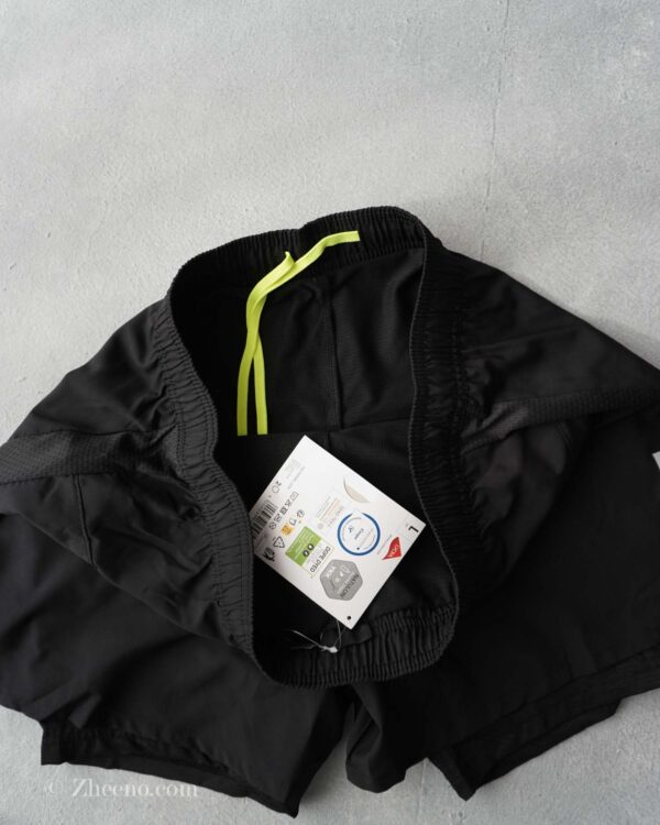 شلوارک دولایه مشکی Crivit