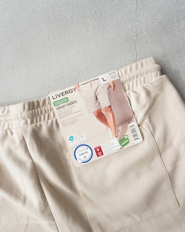 شلوارک کرم ساده Livergy