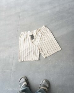 شلوارک راه راه کرم Livergy