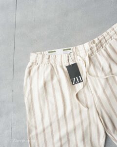 شلوارک راه راه کرم Livergy