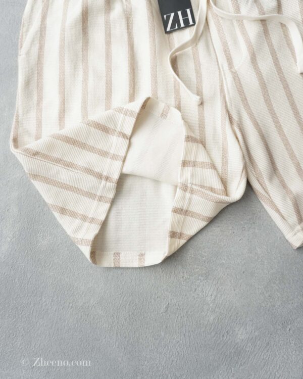 شلوارک راه راه کرم Livergy