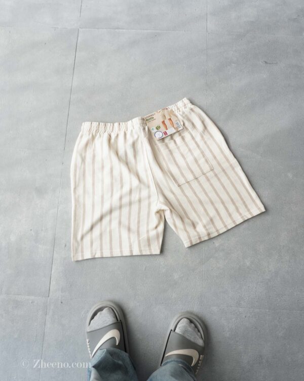 شلوارک راه راه کرم Livergy