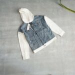 جکت جین کلاه دار دورنگ Jack&Jones