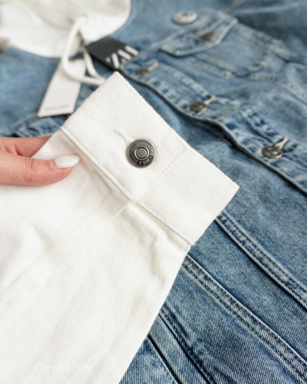 جکت جین کلاه دار دورنگ Jack&Jones - Image 3