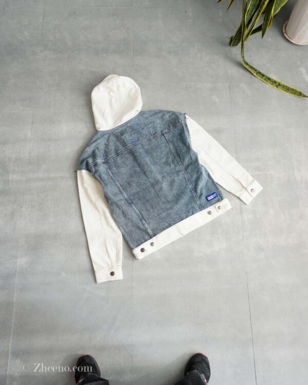 جکت جین کلاه دار دورنگ Jack&Jones - Image 5