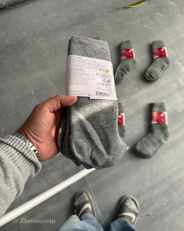 جوراب ضخیم مردانه داخل کرک استپ دار Livergy پک 2 عددی - Image 3