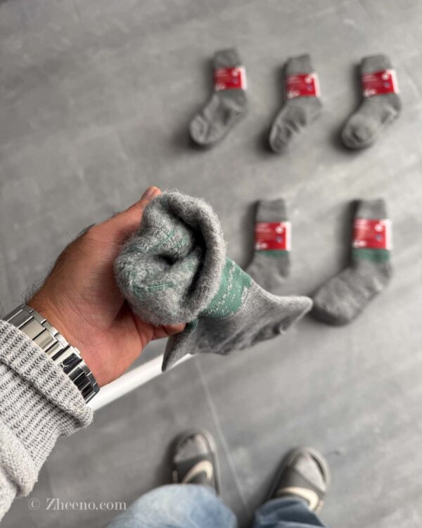 جوراب ضخیم مردانه داخل کرک استپ دار Livergy پک 2 عددی - Image 5