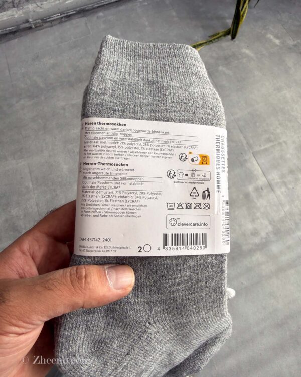 جوراب ضخیم مردانه داخل کرک استپ دار Livergy پک 2 عددی - Image 8