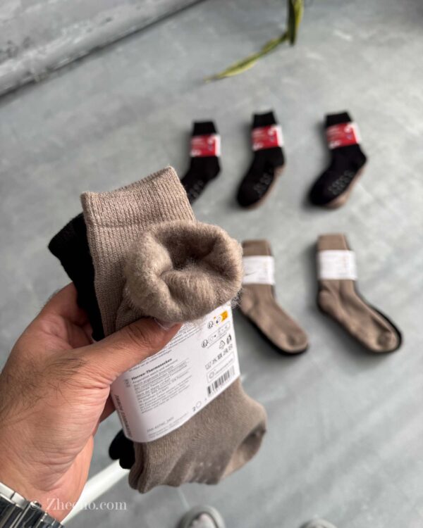 جوراب ضخیم مردانه داخل کرک استپ دار Livergy پک 2 عددی - Image 4