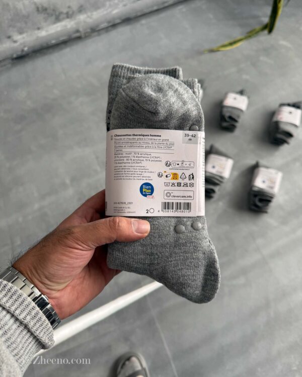 جوراب ضخیم مردانه داخل کرک استپ دار Livergy پک 2 عددی - Image 9