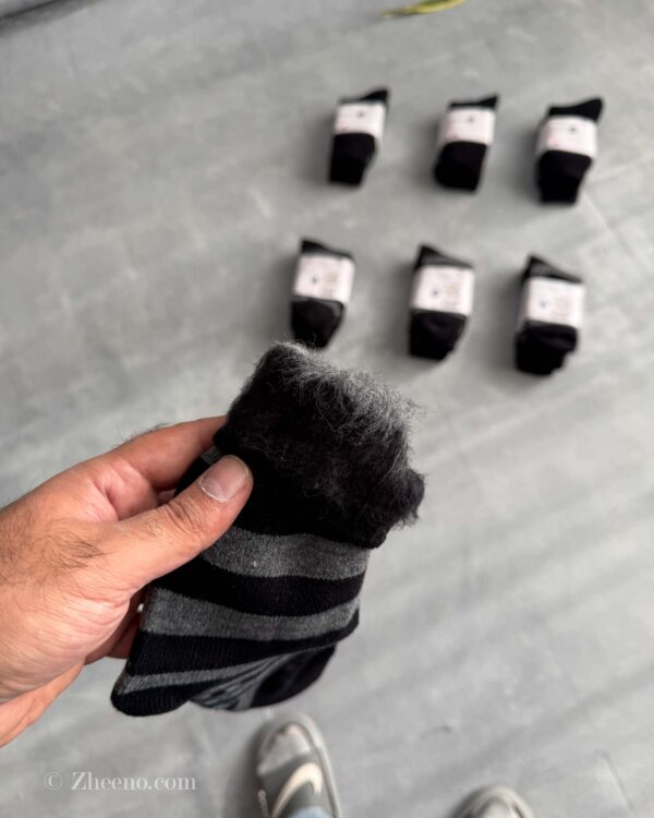 جوراب ضخیم مردانه داخل کرک استپ دار Livergy پک 2 عددی - Image 4