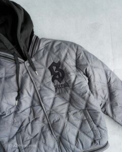 بامبر جکت کلاه دار دودی مشکی