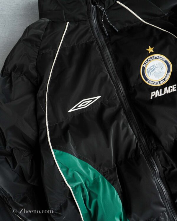 جکت کلاه دار مشکی سبز JTQ