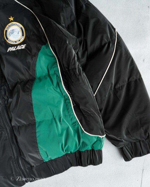 جکت کلاه دار مشکی سبز JTQ