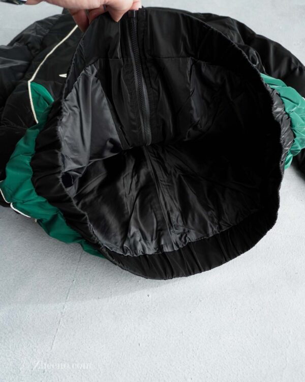 جکت کلاه دار مشکی سبز JTQ