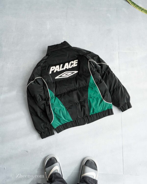 جکت کلاه دار مشکی سبز JTQ