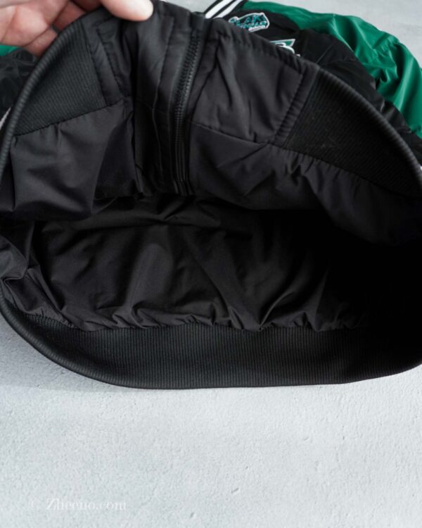 بامبر جکت کلاه دار دورنگ مشکی سبز JTQ