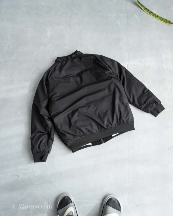 بامبر جکت کلاه دار دورنگ مشکی سبز JTQ