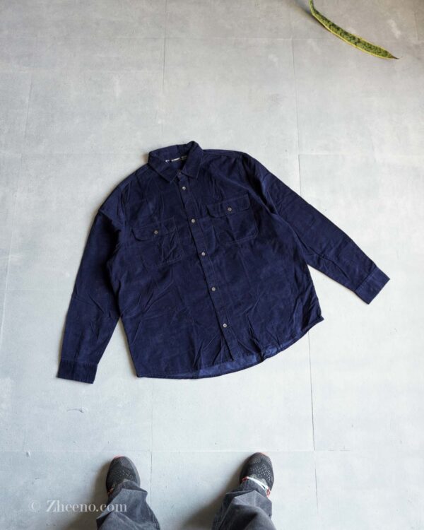 پیراهن کبریتی سرمه ای جیب دار Livergy