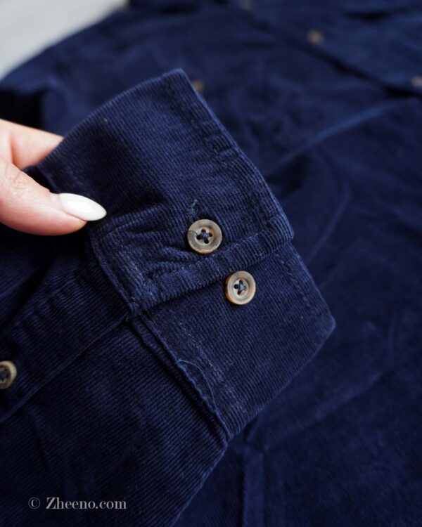 پیراهن کبریتی سرمه ای جیب دار Livergy