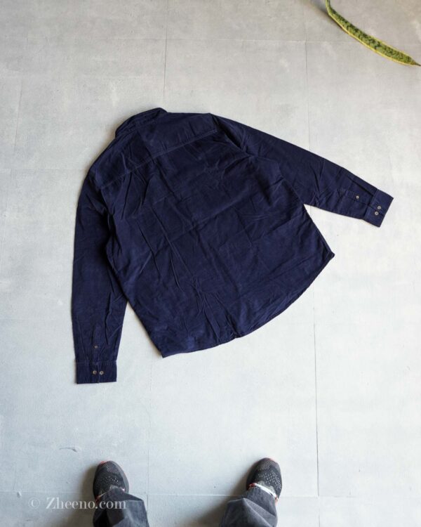 پیراهن کبریتی سرمه ای جیب دار Livergy