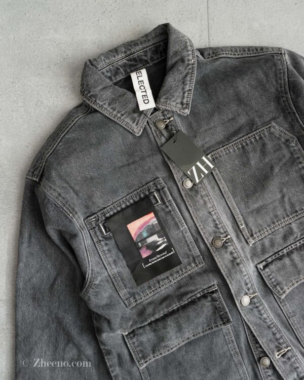 جکت جین خاکستری Selected
