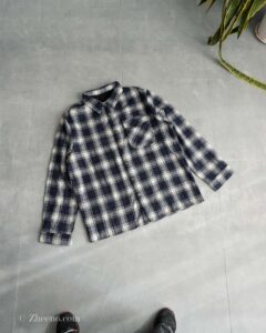 جکت پشمی داخل کرک سرمه ای