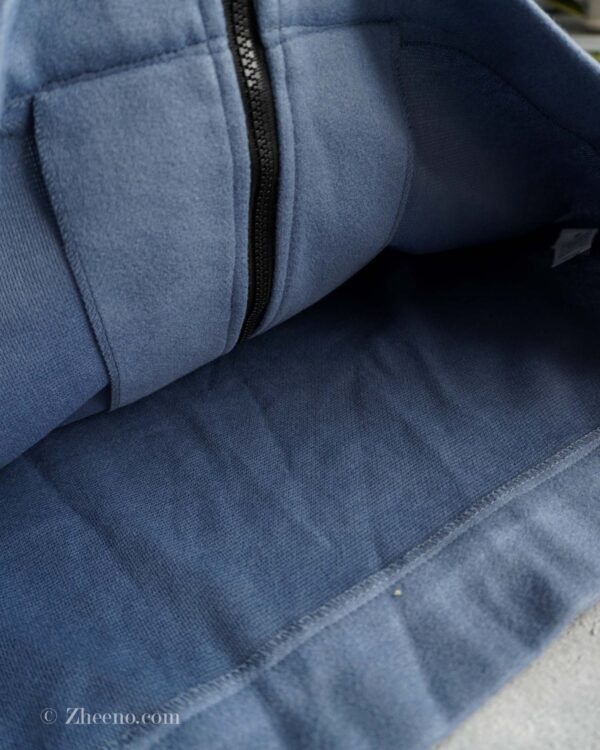 جکت آبی آسمانی ساده Shein