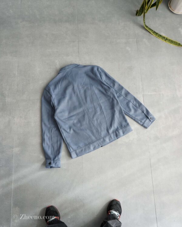 جکت آبی آسمانی ساده Shein