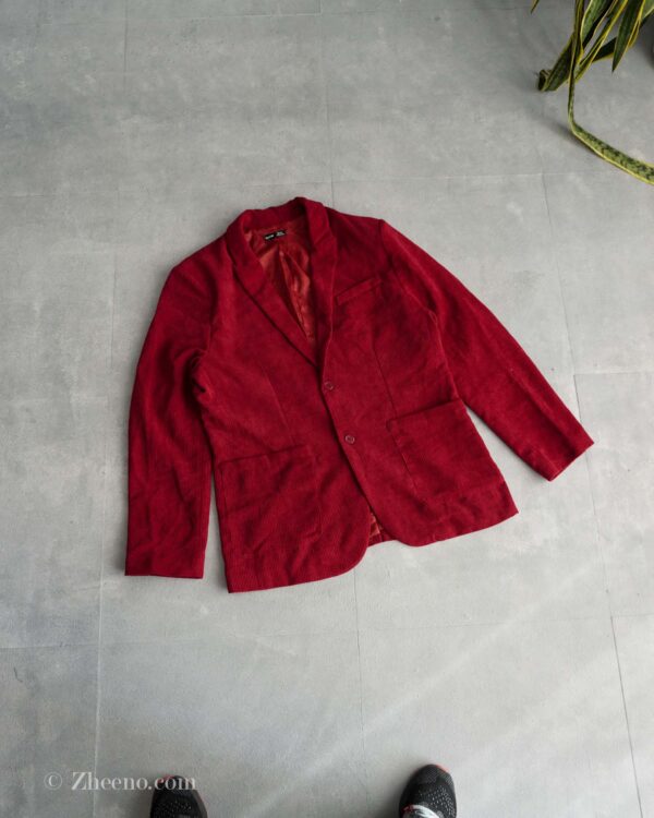 جکت ساده زرشکی shein