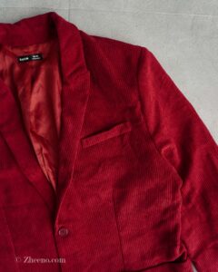 جکت ساده زرشکی shein