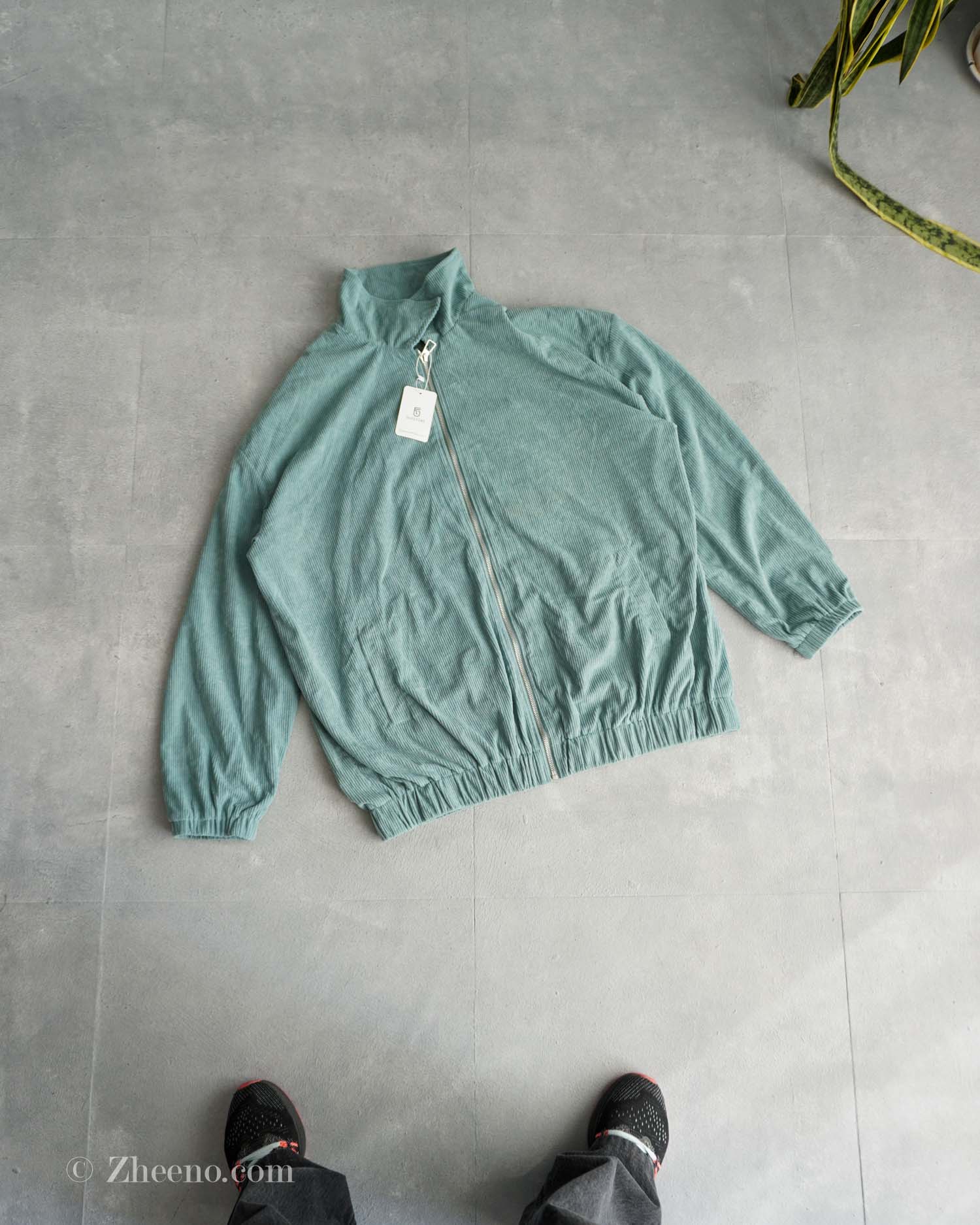 17647767143121133 جکت کبریتی ساده سبز دریایی