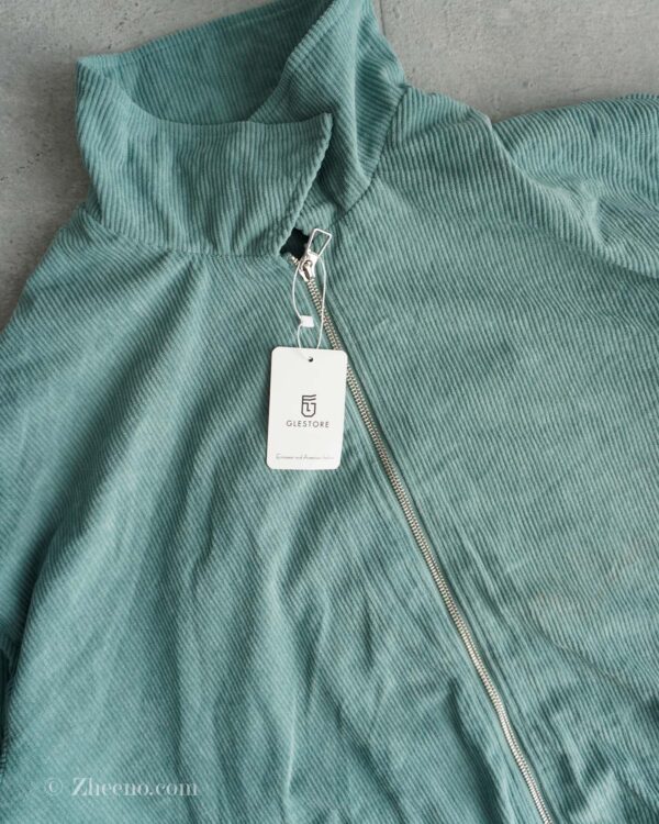 جکت کبریتی ساده سبز دریایی