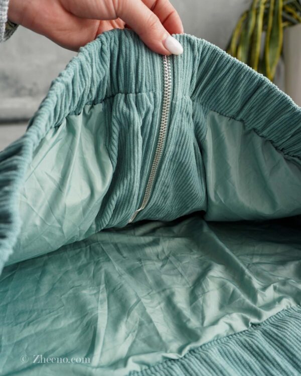 جکت کبریتی ساده سبز دریایی