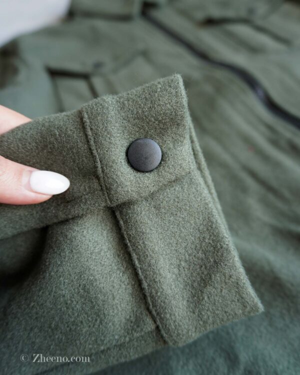 جکت سبز ساده Shein