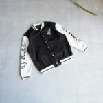 بامبر جکت مشکی آستین سفید Shein