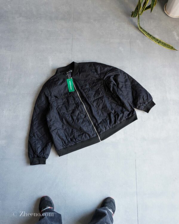 بامبر جکت مشکی Shein