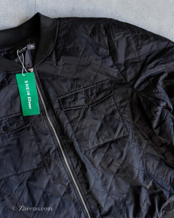 بامبر جکت مشکی Shein