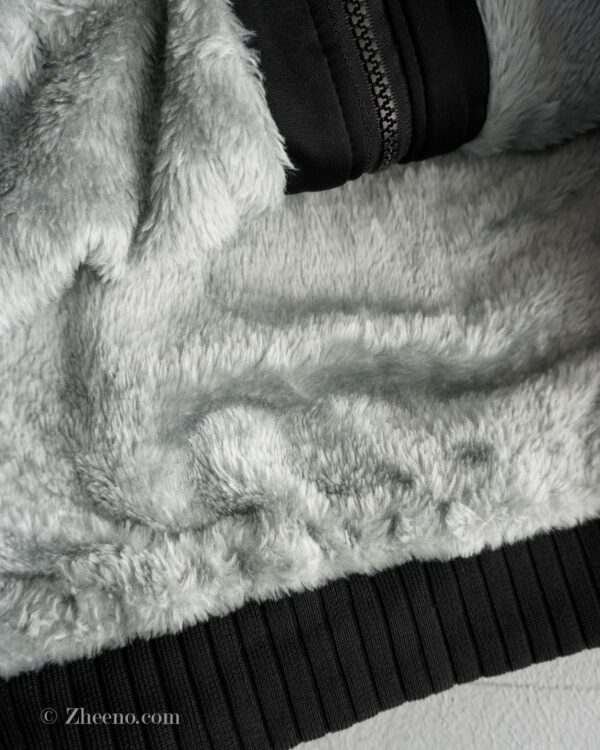 بامبر جکت مشکی کلاه دار داخل خز