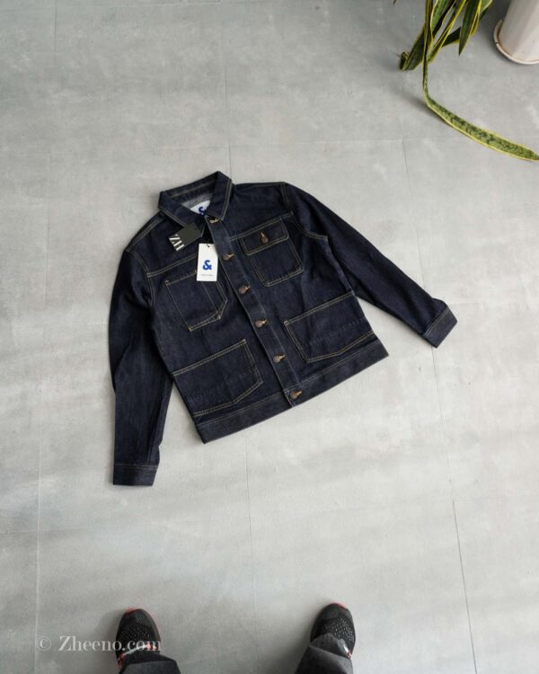 جکت جین زغالی Jack&Jones