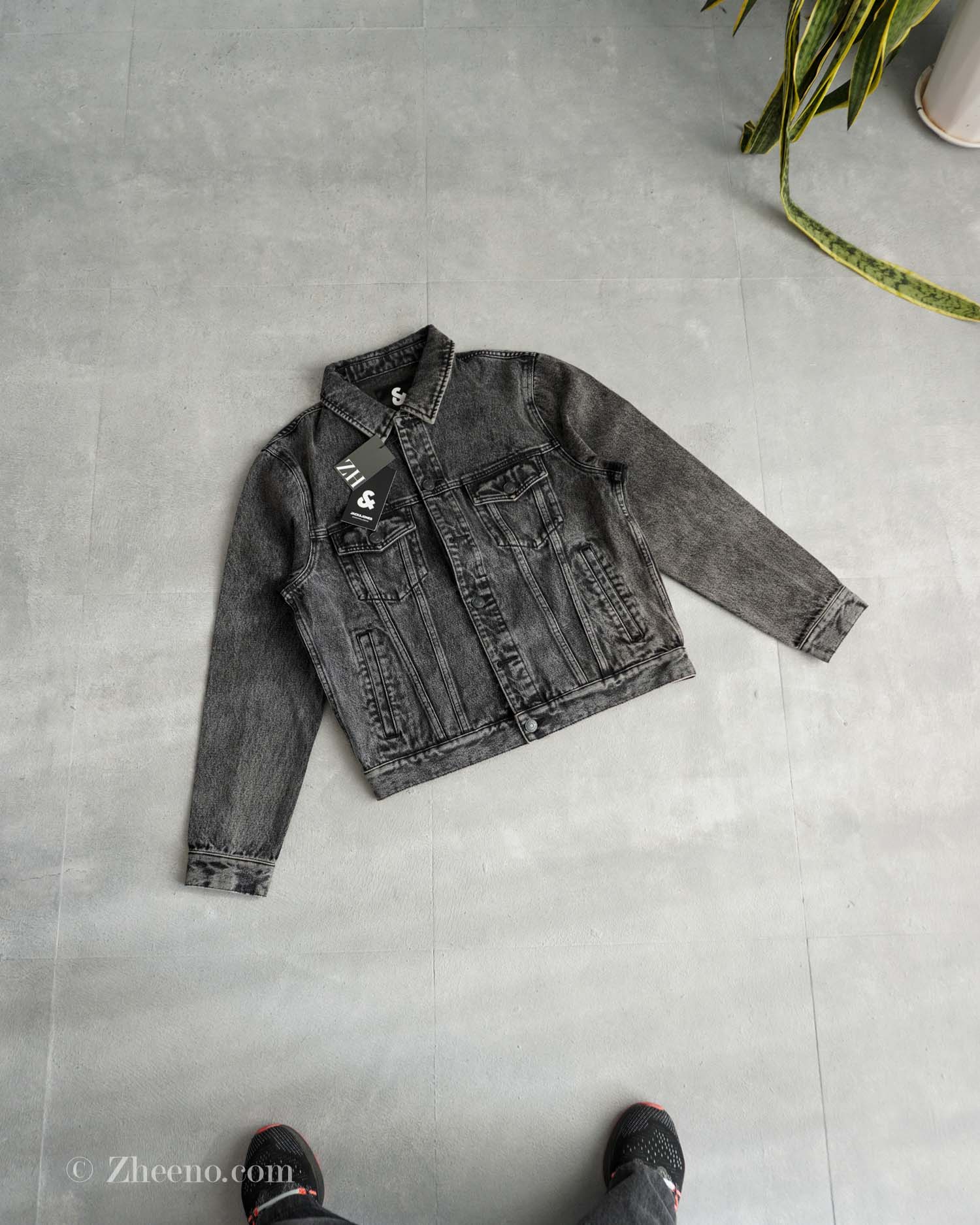 جکت جین خاکستری سنگشور Jack&Jones