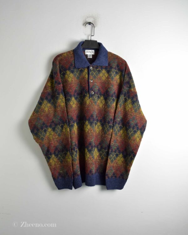 بافت وینتیج سه دکمه Alfani