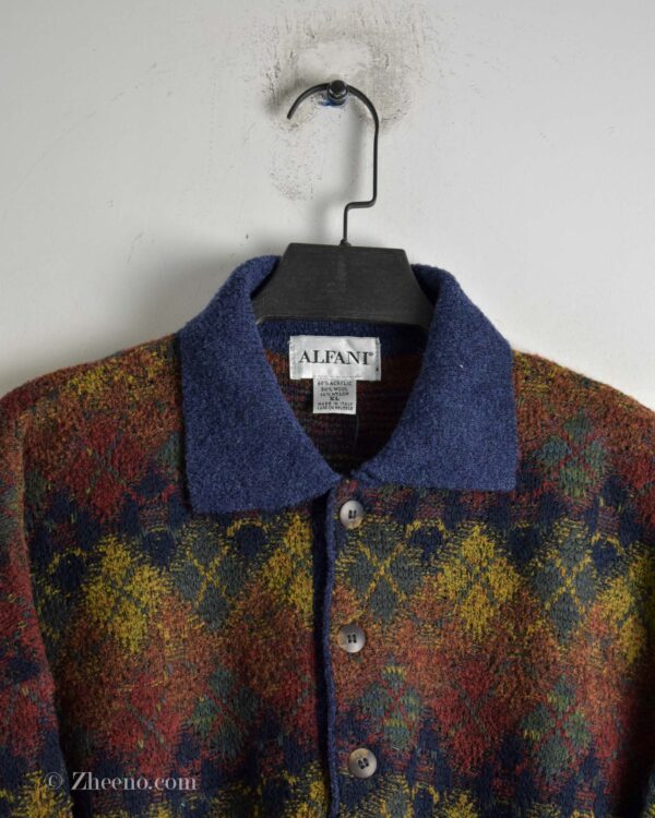 بافت وینتیج سه دکمه Alfani