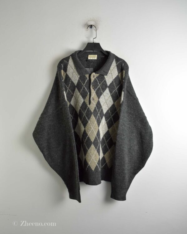 بافت وینتیج سه دکمه یقه دار Marconi