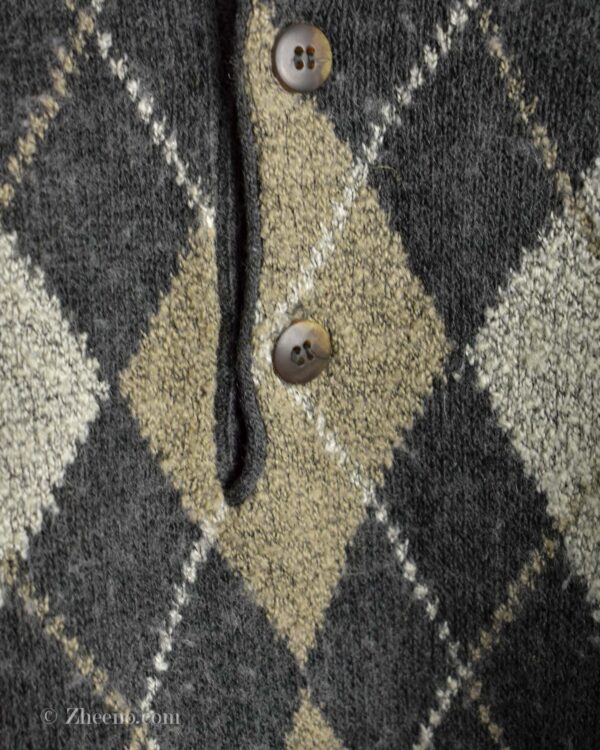 بافت وینتیج سه دکمه یقه دار Marconi